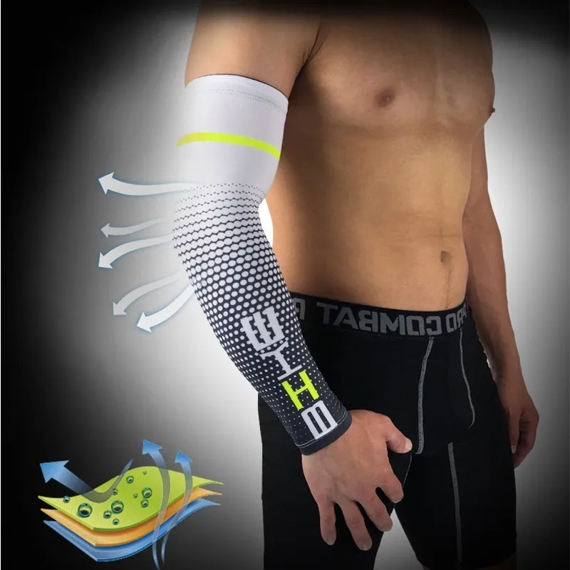 

Cuff Outdoors Arm Sleeve Cycling Mountaineering Fishing Basketball Bicycle Sunscreen Ice Arm1 PC Cycling Sunscreen UV Arm Sleeve