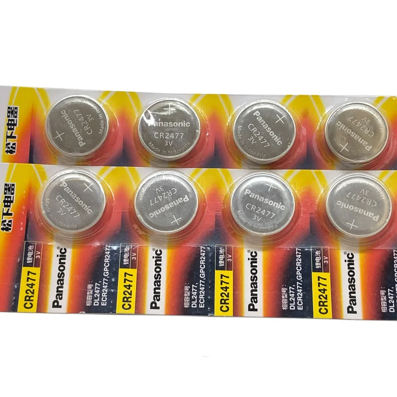2pcs/lot Panasonic CR2477 3V CR 2477 High Performance High Temperature Resistant Button Coin Battery Cell Batteries