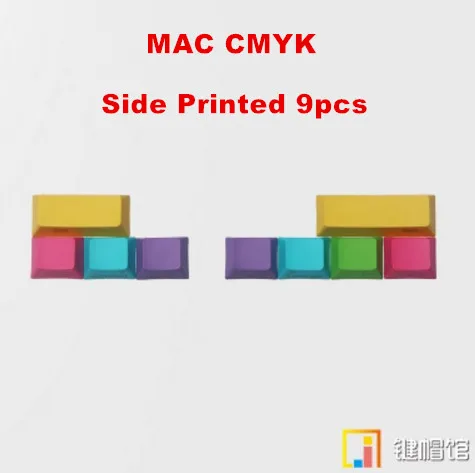 Mac add on RGBY mechanical keyboard add-on kit PBT keycap command option cap OEM - Цвет: Красный