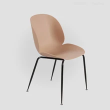 Северный стул модный современный минималистичный ресторанный домашний стул из кованого железа Ins чистая красная столовая стул