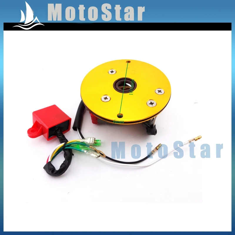

Gold Racing Magneto Stator Rotor Ignition CDI Box For 110cc 125cc 140cc Engine Chinese Lifan YX Pit Dirt Bike Motor Motorcycle