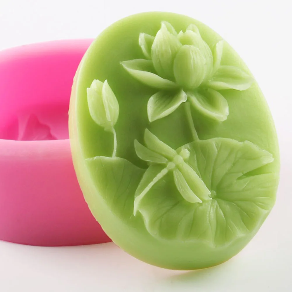 

Lotus Handmade Soap Mold Silicone Mould for Cake Chocolate Candy Cookies Baking
