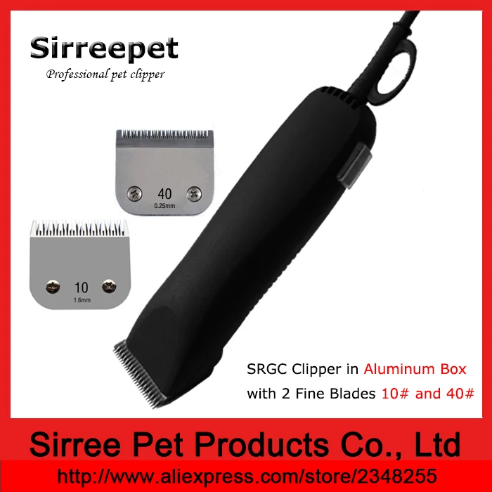 

Free shipping Pet trimmer with 2 fine blade 10# and 40# in aluminum box