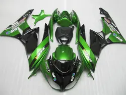 Обтекатели высокого качества набор для Kawasaki ZX6R 2009 2010 2011 2012 цвета: зеленый, черный наборы обтекателей 09-12 TQ26