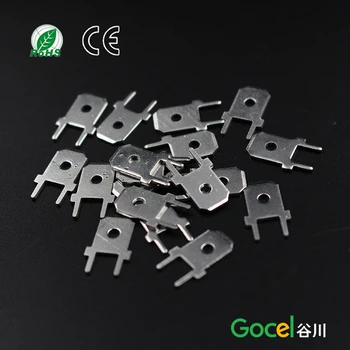 

250 PCB terminal circuit board male terminal DJ6110-6.3*0.8