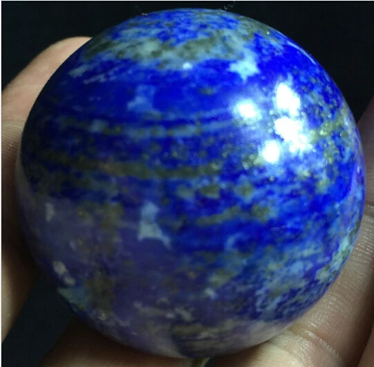 

A 411NATURAL BEAUTIFUL Lapis Lazuli quartz crystal SPHERE BALL Healing (0601)