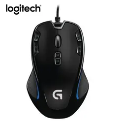 Logitech g300s игровой Мышь Проводная оптическая светодиодная USB 2500 точек/дюйм 7 огни игра Мыши компьютерные компьютер Мышь для портативных ПК