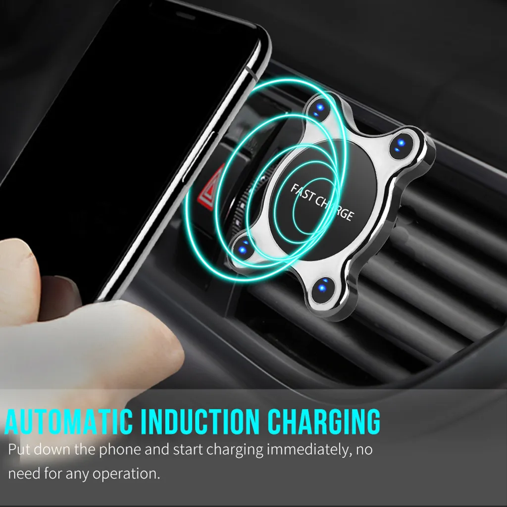 Carprie Air Vent Быстрая зарядка держатель телефона 10 Вт Qi Беспроводное Автомобильное зарядное устройство для iPhone/XS/Max/X 19Apr18
