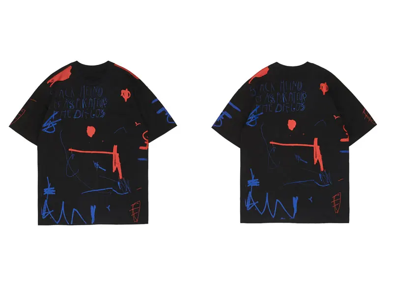 Graffiti Ink Print Tshirts 6