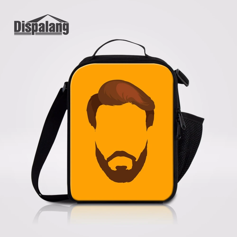 Dispalang男性髪型プリントショルダー弁当オックスフォード熱ランチバッグ断熱クーラーバッグ弁当ランチポーチピクニック食品バッグ Thermal Lunch Bag Lunch Baglunch Bag Insulated Aliexpress