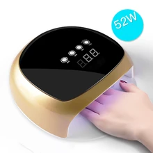 Sun4 Plus Сушилка для ногтей 52 Вт Светодиодный УФ-лампа Сушилка для ногтей гель для ногтей аппарат для маникюра машина для маникюра инструмент для салона ногтей Автоматический зонд