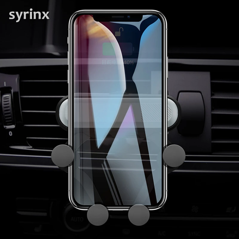 

Gravity Car Cell Phone Holder Clip Type Air Vent Mount for Iphone 7 8 X Xiaomi Mi 9 Redmi Note 7 No Magnetic Smartphone Support