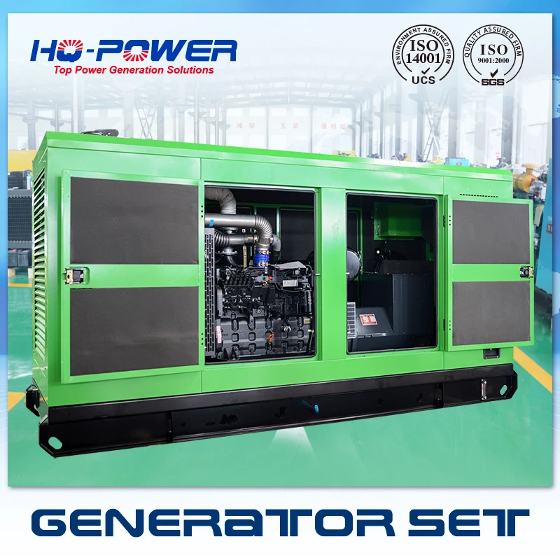 Шанхай 220 v магнит 200 кВт звукоизолированный дизельный генератор набор
