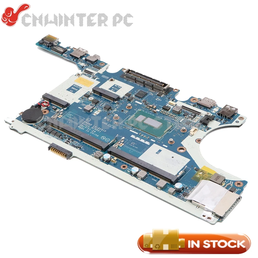 low cost  NOKOTION FOR DELL E7440 Laptop motherboard LA-9591P CN-03M26R 03M26R 3M26R DDR3L W/ I5-4300U CPU