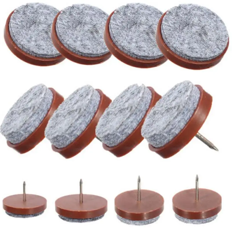 10 Pcs Felt Nail Protectors New Arrival High Quality 24mm Table 10 Pcs Felt Nail Protectors New Arrival High Quality 24mm Table Chair Feet Legs Glides Skid Tile Pad Floor Protector In Furniture From