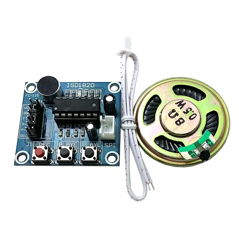 Isd1820 Recording Module Voice Module The Voice Board Telediphone Module Board With Microphones Loudspeaker For Arduino Module Board Board Modulemicrophone Module Aliexpress
