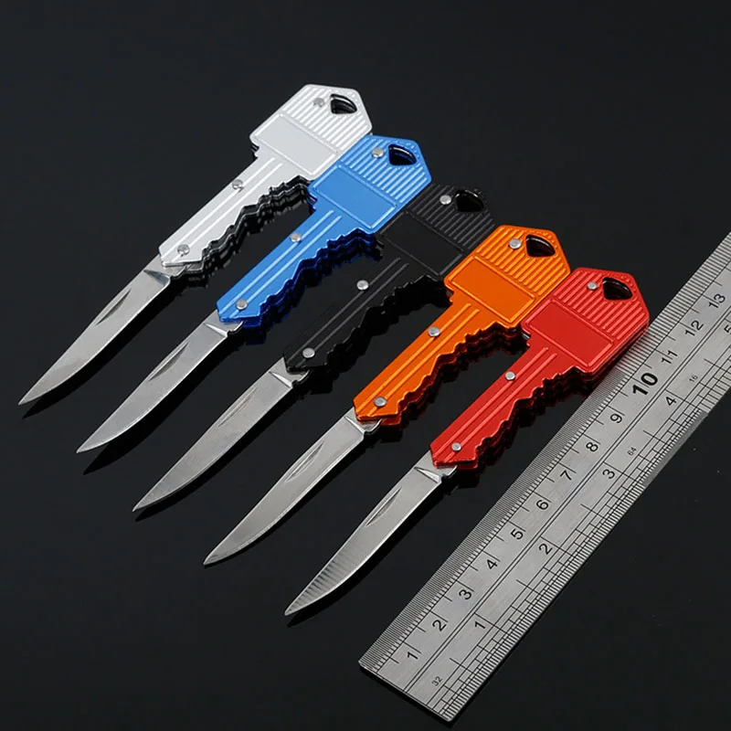 [5 Color]Outdoor multifunctional key knife folding Mini Key knife