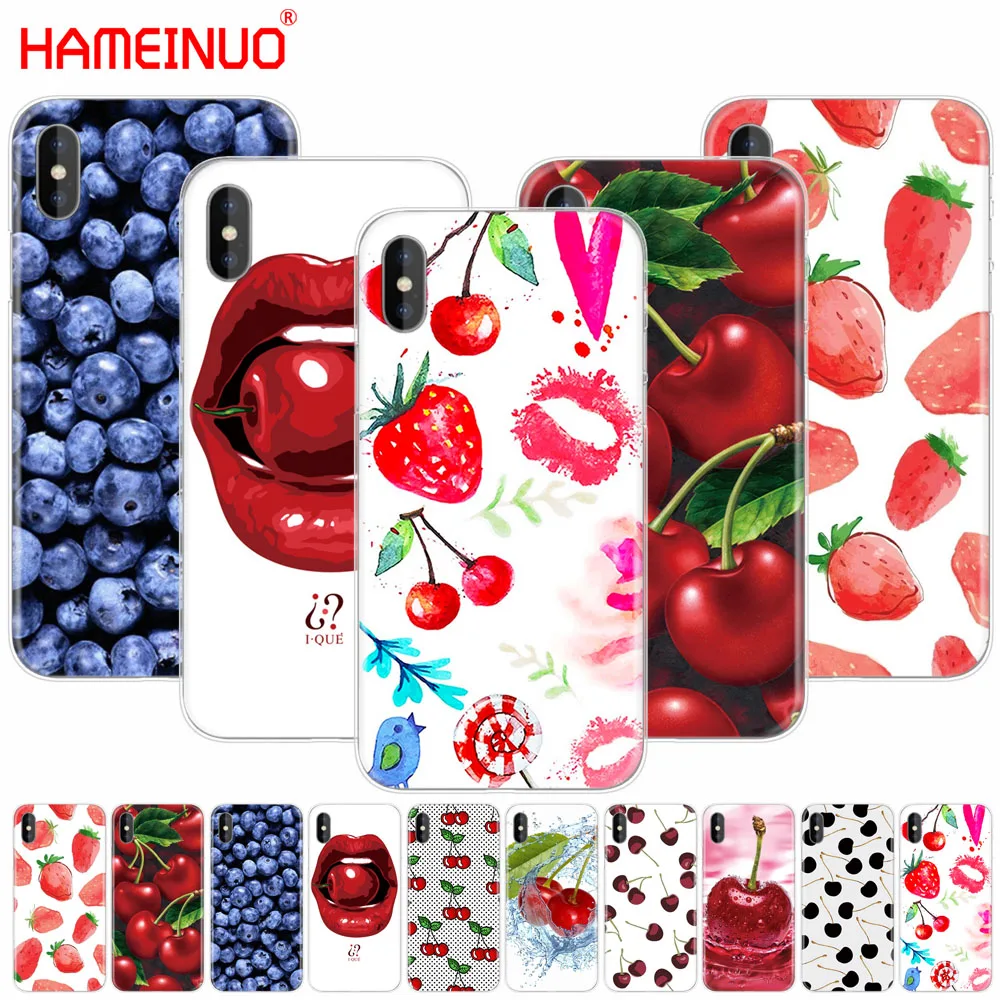HAMEINUO fruit cherry Strawberry design cell phone Cover case for iphone X 8 7 6 4 4s 5 5s SE 5c 6s plus | Мобильные телефоны и