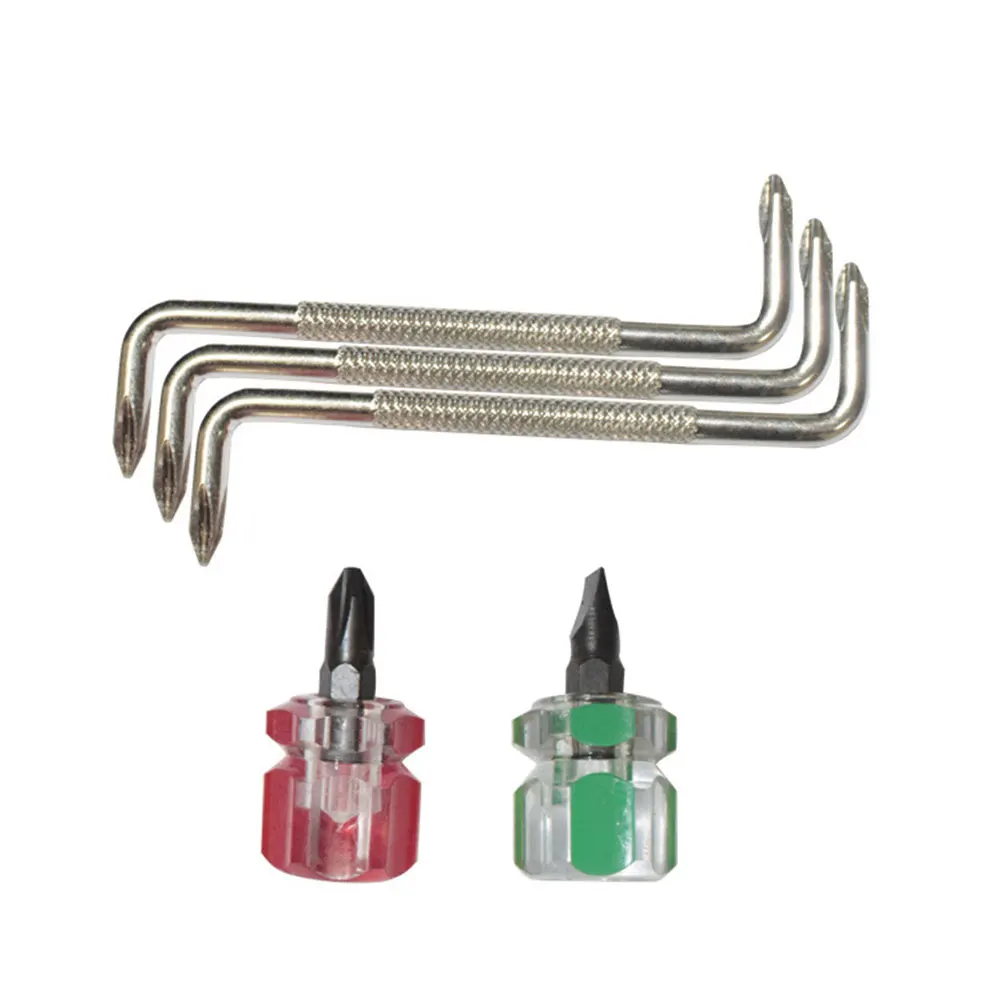 Sturdy Z Shaped Screwdriver Stainless Steel Kit 1 Set Mini Screwdriver