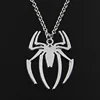New Fashion Spider Halloween Pendants Round Cross Chain Short Long Mens Womens Silver Color Necklace Jewelry Gift ► Photo 2/3