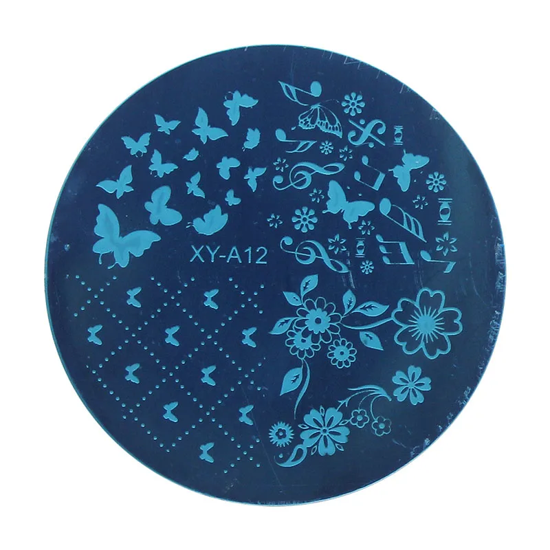

1xChristmas Style Fashion Design DIY Nail Image Stamping Plates 3D Round Nail Art Templates Stencils Manicure Tools