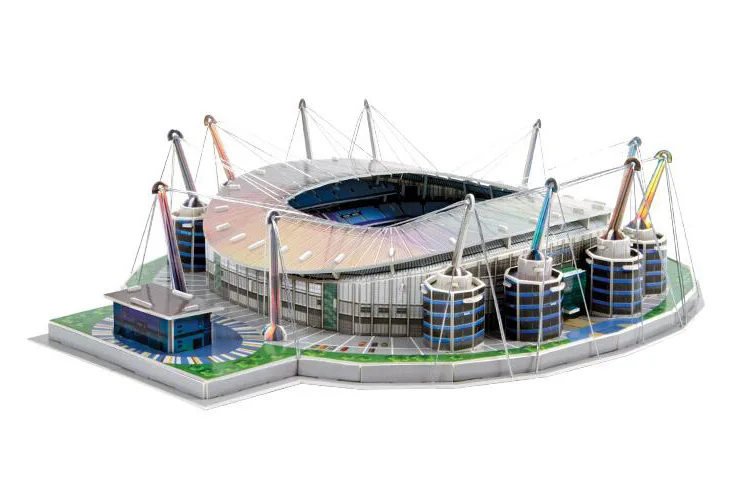 Классический пазл DIY 3D головоломка мир футбольный стадион Европейская футбольная площадка сборная Строительная модель головоломка игрушки для детей - Цвет: 12