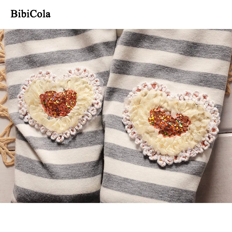 Комплекты одежды для маленьких девочек BibiCola детский топ на весну и осень + штаны в