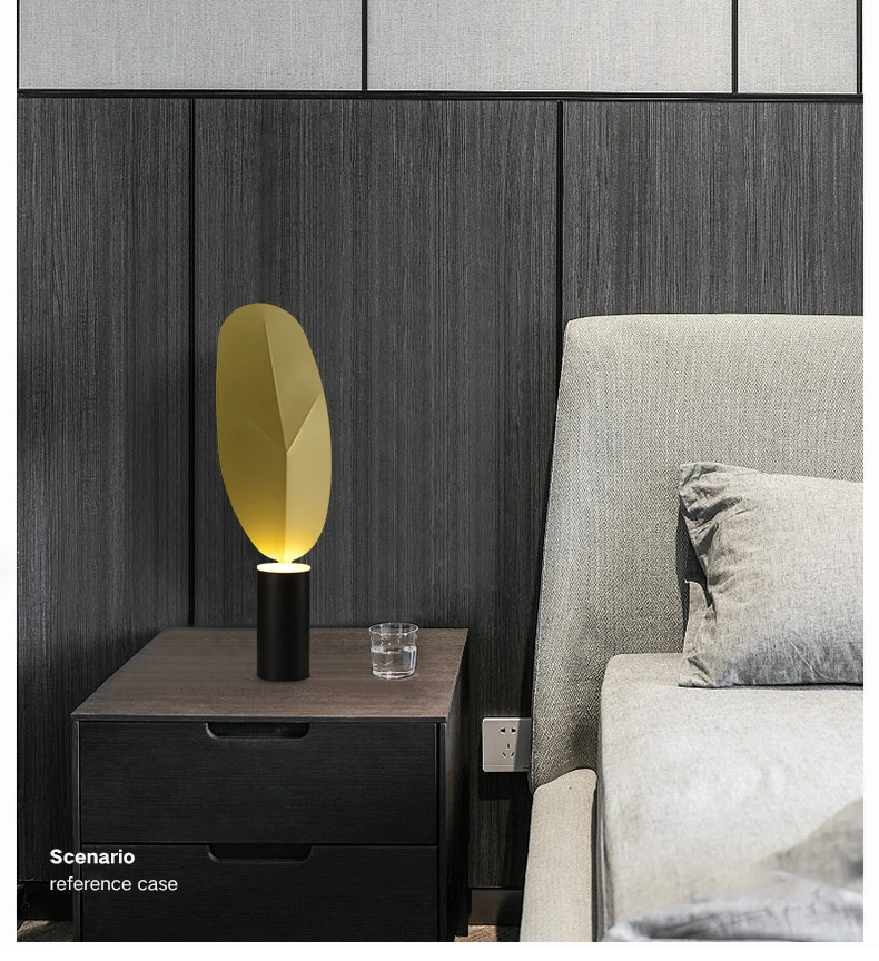 NORDIC LEAF TABLE LAMP - small table lamp