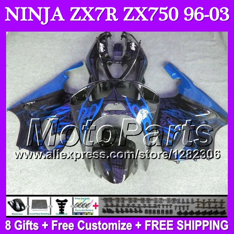 750 Для KAWASAKI 96 03 НИНДЗЯ ZX 1996 1997 1998 2003 ZX750 T14114 1999 2000 2001 2002 обтекатель|kawasaki ninja 750|fairings for