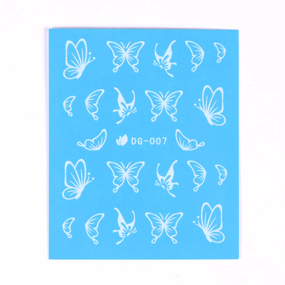 1 лист Горячая бабочка лук дизайн светящийся блестящий дизайн ногтей Блеск ногтей наклейки украшения маникюрные Советы Инструменты TRDG-007