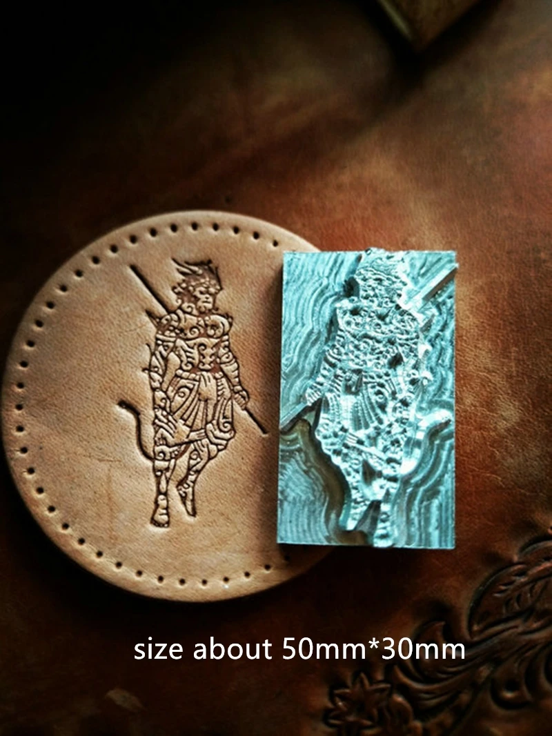 

Monkey King pattern Hand-work unique design leather working tools carving punches stamp craft leather with leather carving tools