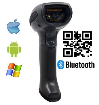 

LS07B Black handheld bluetooth wireless 2D barcode scanner,QR bar code reader with bluetooth receiver