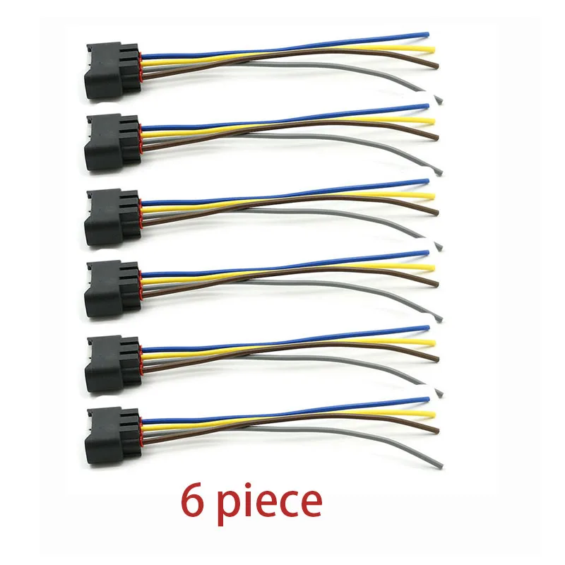 

Set 6 4-way Car Ignition Coil Harness Plug Connector wire cable For Toyota Lexus Female Camry Pontiac Corolla Matrix Yaris Scion
