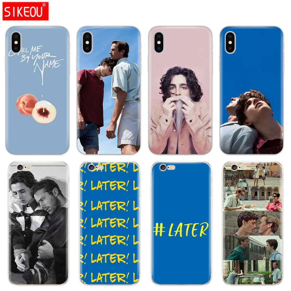 Silicone Cover Phone Case For Iphone 6 X 8 7 6s 5 5s SE 2020 Plus 10 XR XS 11 Pro Max call me by your name | Мобильные телефоны и