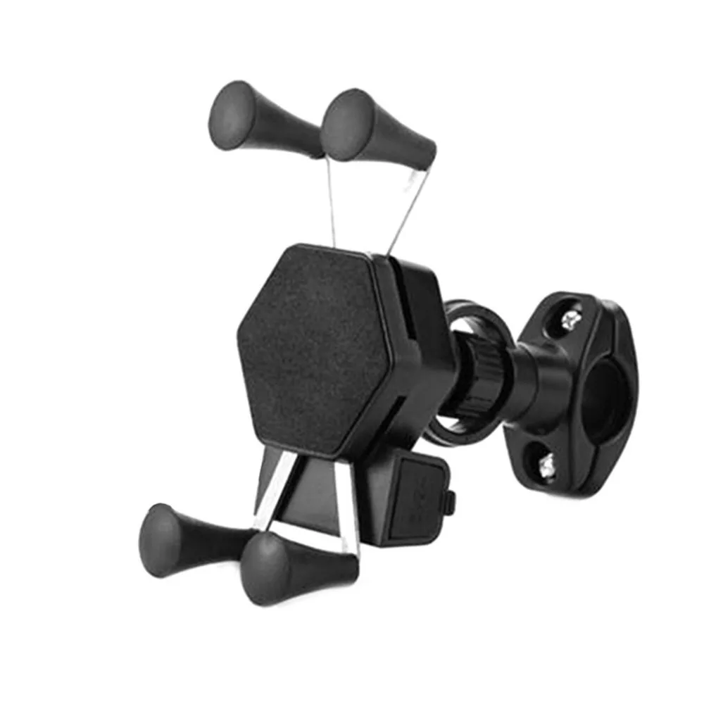 

Motorcycle Mobile Phone Bracket With Usb Rechargeable Mobile Phone Bracket Electric Car X-Type Mobile Phone Bracket