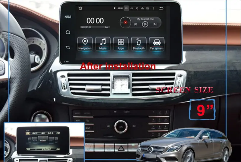 Best Liislee Android Multimedia For Mercedes Benz GLC / C / V Class 2015~2017 Radio Stereo CD DVD Player GPS Navi Navigation System 1