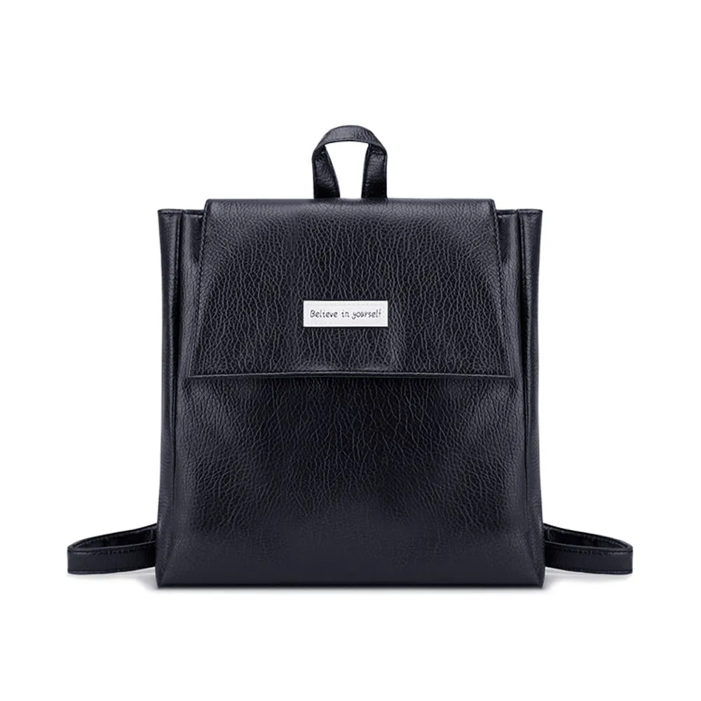 

Women Leather Backpack High Quality Travel Satchel School Bags for Teenage Girls Simple Style Shoulder Backpacks Women Bag