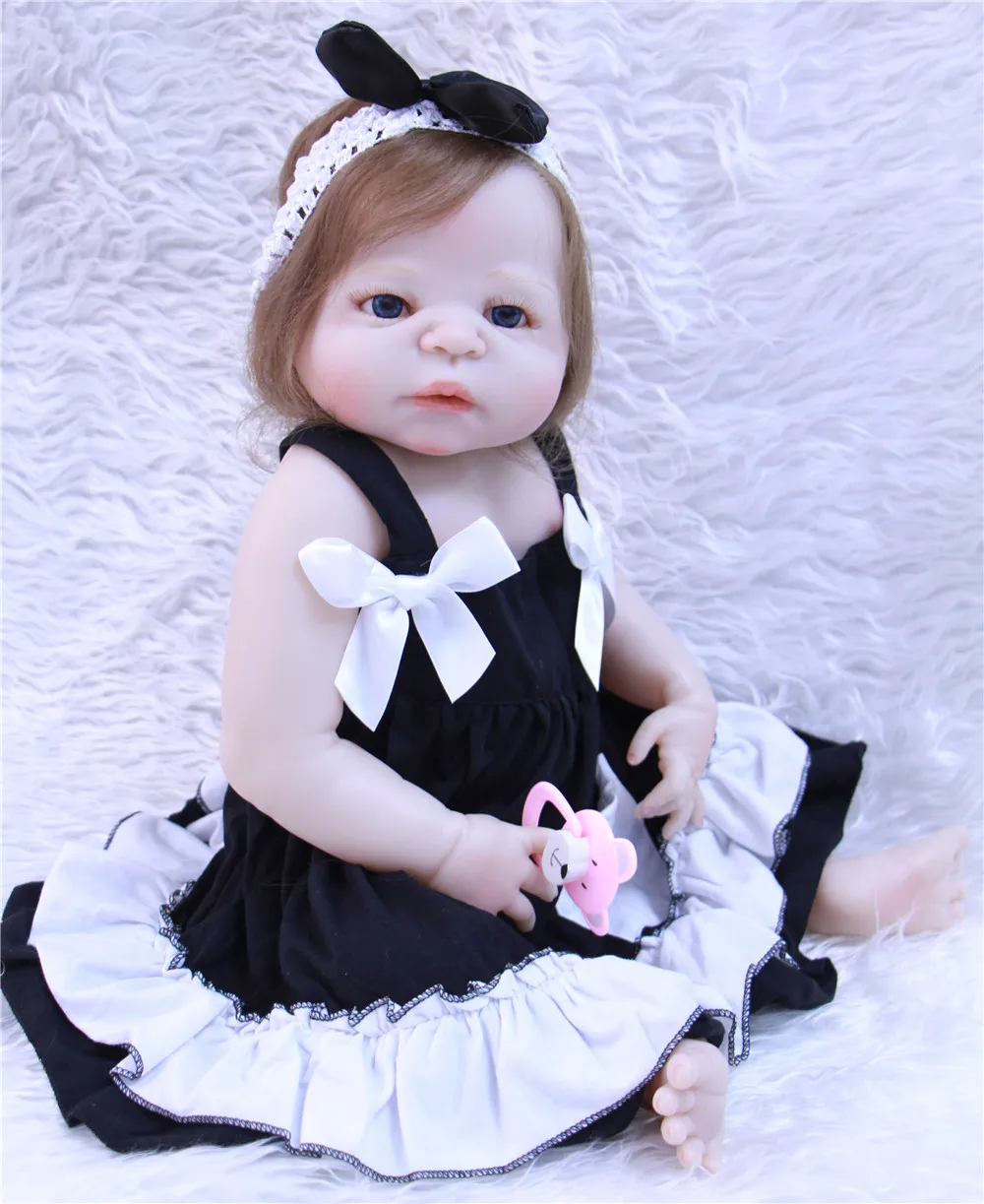 NPK bebes reborn куклы-игрушки для девочек 2" Полное Тело силиконовые reborn baby настоящие Новорожденные волосы с корнями bonucas возрождённая