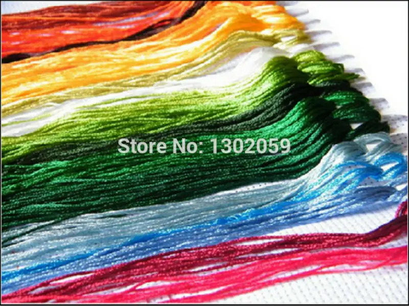 Available Total 447 pieces Embroidery Cross Stitch Silk Floss Thread A