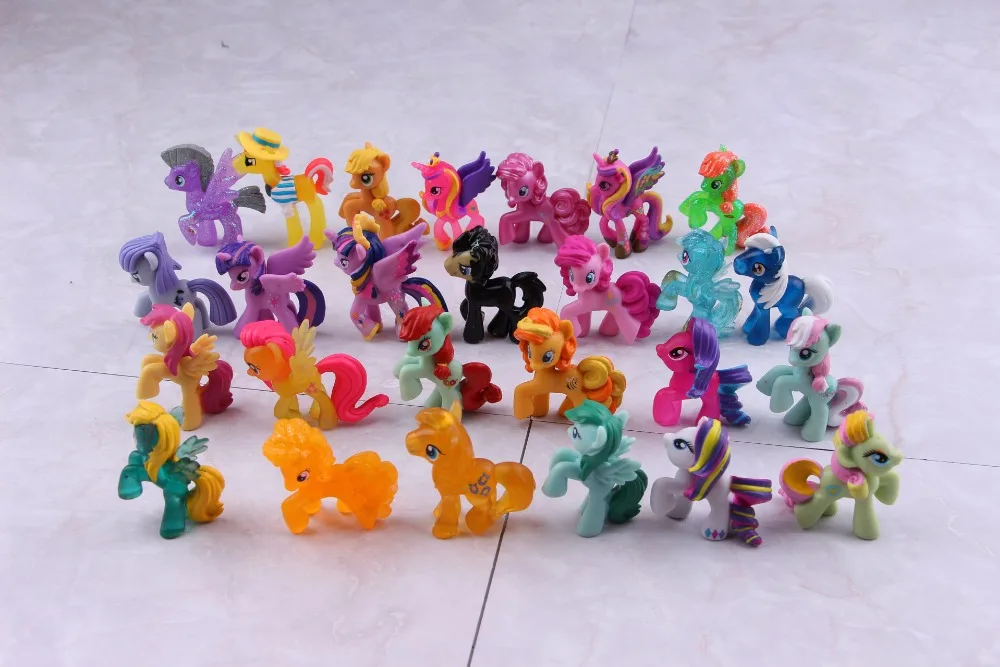 

MAGIC 6pcs/set Kids Anime My Cute Lovely Little Horse Toy Action Figures Toys Dolls for Children Girl Birthday Christmas Gift