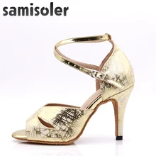 Samisoler Silver New Style Ballroom Party ladies Latin shoes tango Professional Latin Dance Shoes Women High Heel 5CM-10CM Samisoler Silver New Style Ballroom Party ladies Latin shoes tango Professional Latin Dance Shoes Women High Heel 5CM-10CM