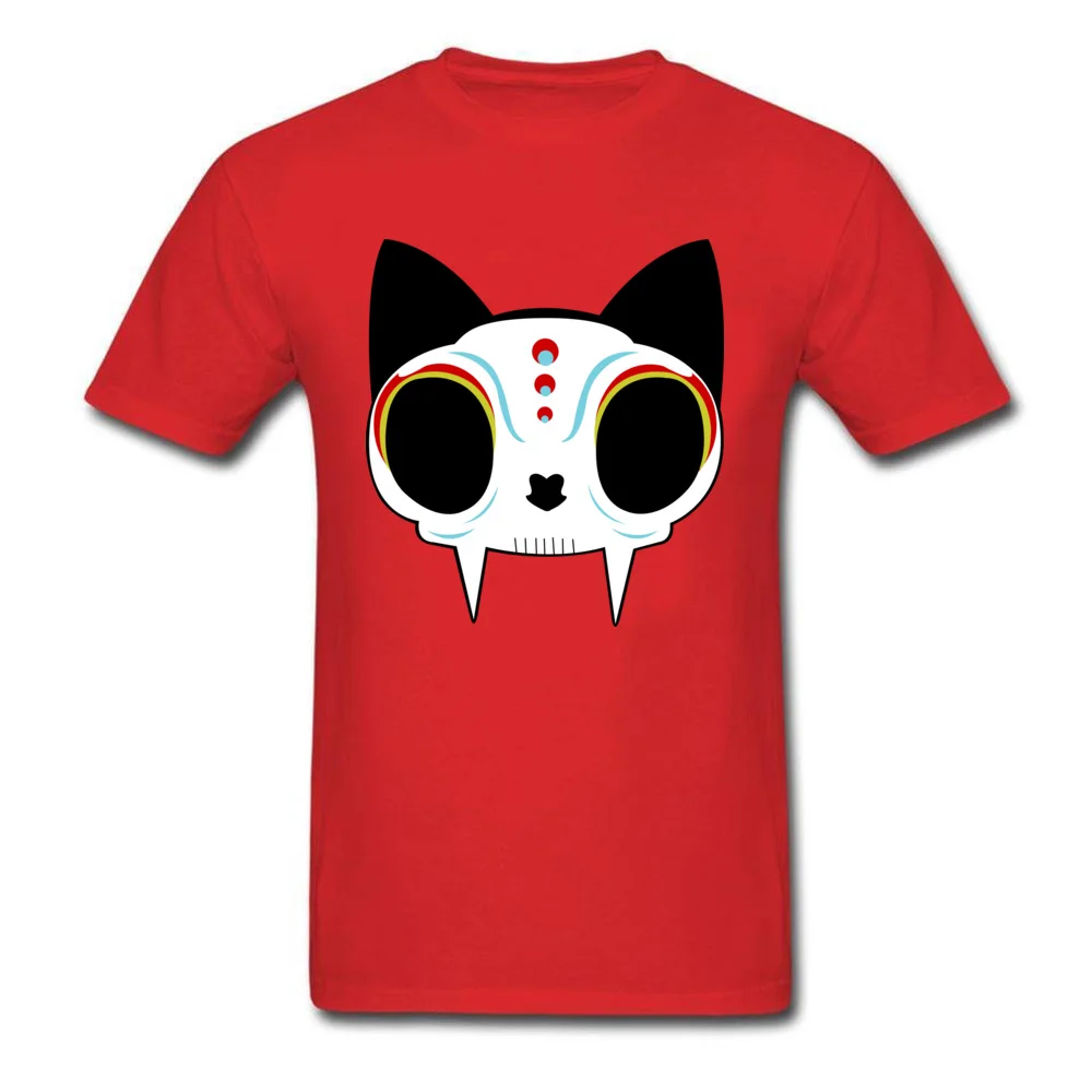 Sugar Cat Funny Short Sleeve Slim Fit Tshirts 100% Cotton O-Neck Men Tees Personalized Tee Shirt ostern Day Wholesale Sugar Cat red