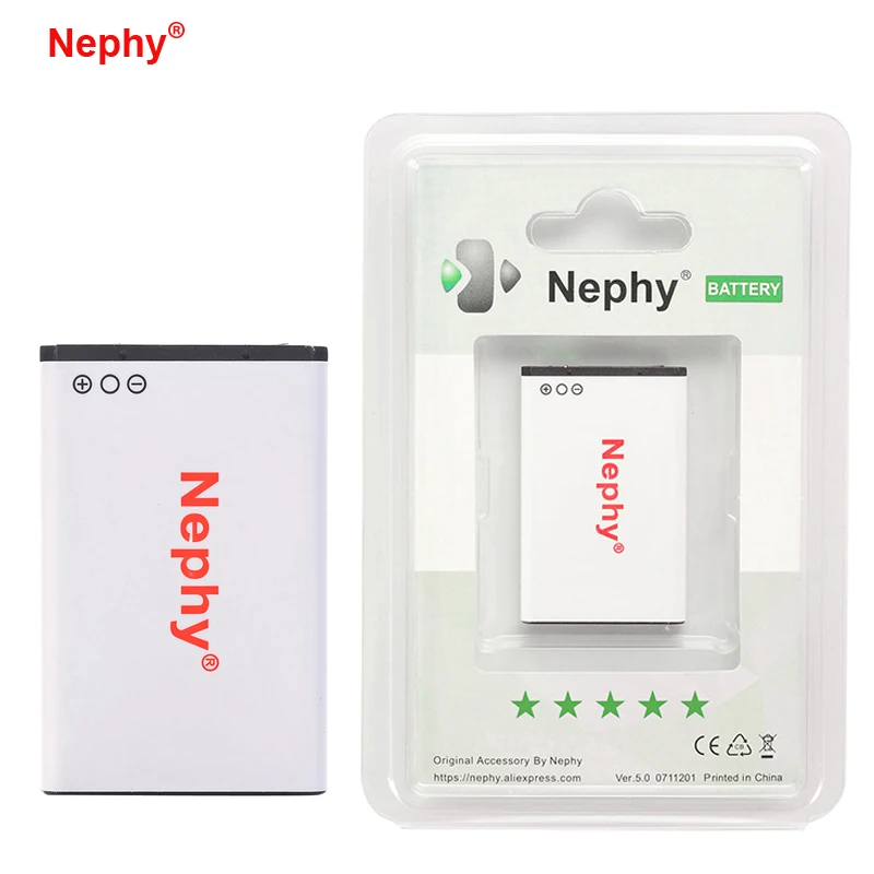 Nephy BL-5C мобильного телефона Батарея для Nokia 1000 1010 1100 1108 1110 1111 1112 1116 BL 5C BL5C мобильный заменить