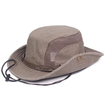 

Bucket Hat Breathable Wild UV Protecting Fishing Hiking Camping Cap Cotton Sun Hat YS-BUY