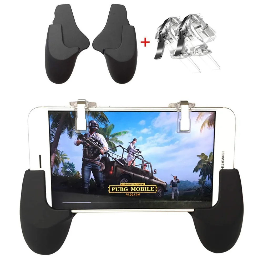 Goede Metalen Mobiele telefoon Game Fire Knop Controller en joystick Gamepad Survival Game grip L1 R1 Triggers voor Messen Out PUBG Regels