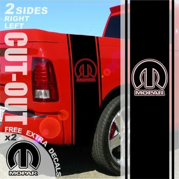 

For 1500 2500 3500 Ram Truck Bed side stripes Decal Sticker MOPAR Style A DS003