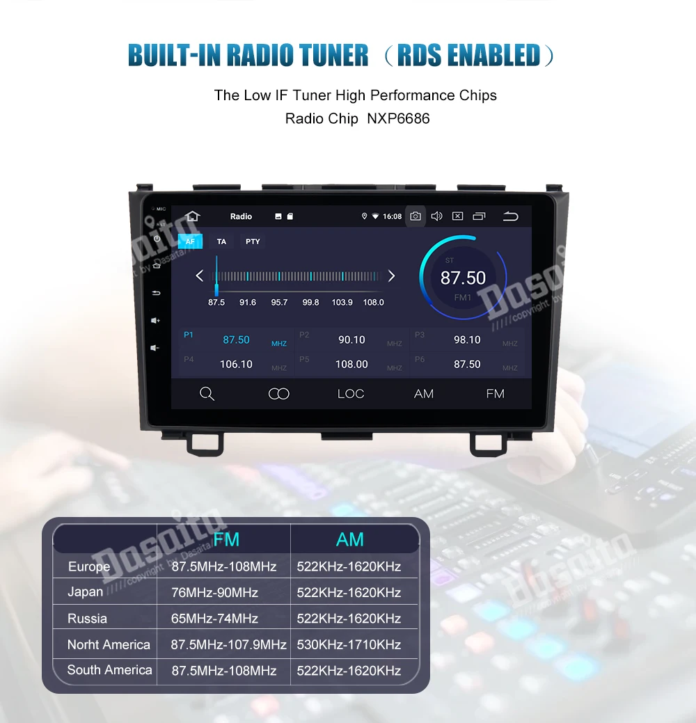 Best Dasaita Radio Car Android 9.0 Car Stereo Navigation GPS for Honda CRV 2008 2009 2010 2011 with 9" IPS Screen Mirroring Function 9 Best Dasaita Radio Car Android 9.0 Car Stereo Navigation GPS for Honda CRV 2008 2009 2010 2011 with 9" IPS Screen Mirroring Function 9