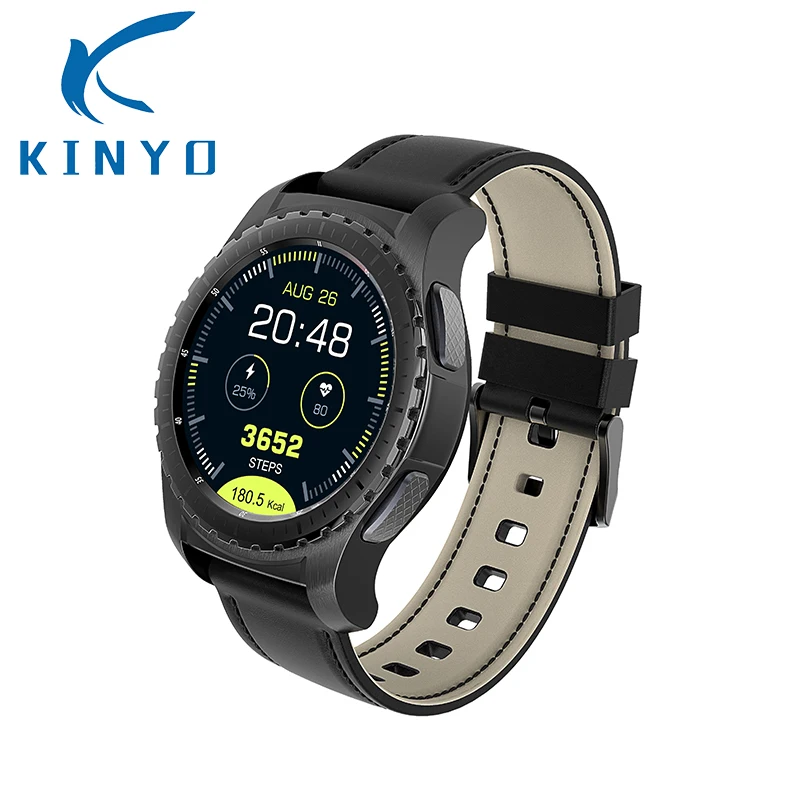 

Original Tracker Heart Rate Anti-lost Bluetooth Smart Watch Support SIM/TF Card Men Wristwatch Fitness For Android IOS Phone