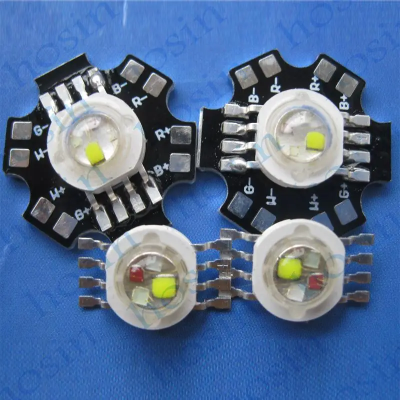 10 20PCS 12W RGBW LED Diode 8pins High Power LED Chip 4W Colorful four
