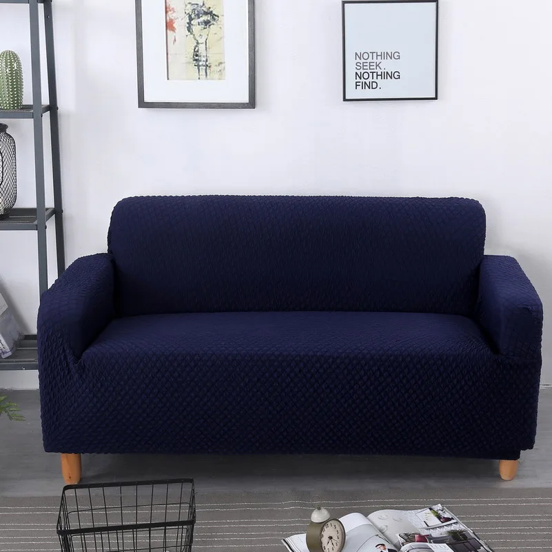 Non-slip плотная вязка диванных чехлов упругой все включено полиэстер стрейч диван Полотенца диванную подушку чехлов 1/2/3/4-seater - Цвет: Color 3
